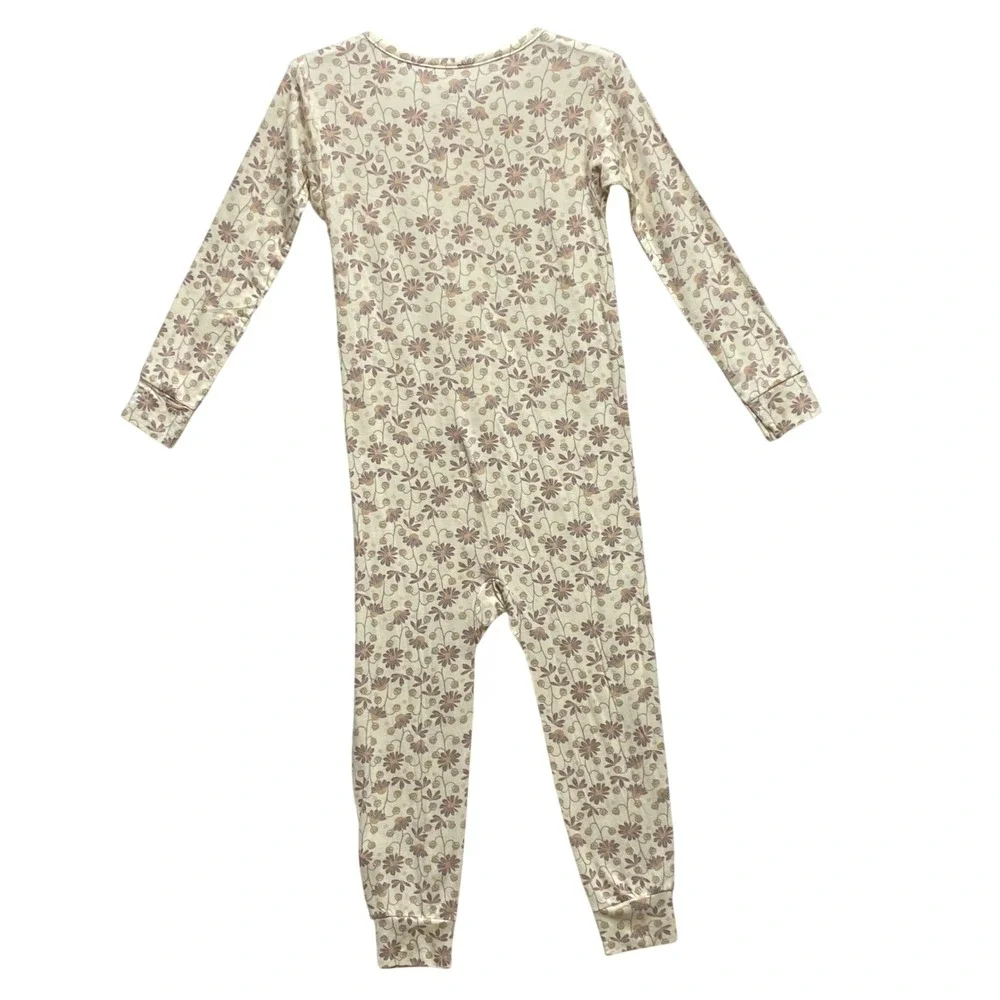 Modern Moments by Gerber Toddler‎ Girls Floral Union Suit Pajamas 2-Pack 4T NWT